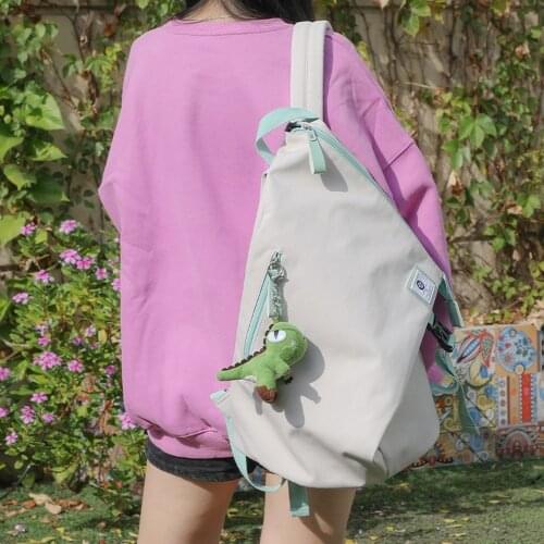 2020 New Student Schoolbag Personality Trend Wild Backpack Large Capacity Casual Dumpling Bag