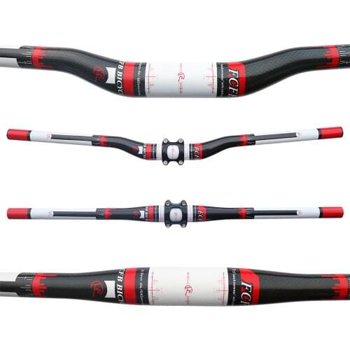 NEW FCFB FW Mountain bike 3k full carbon handlebar matte carbon bicycle handlebar MTB parts 31.8*600-740mm Free ship XR NEXT