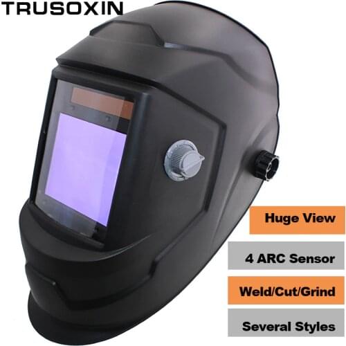 NEW Clown Big View Eara 4 Arc Sensor DIN5-DIN13 Solar Auto Darkening TIG MIG MMA Grinding Welding Mask/Helmet/Welder Cap/Glasses