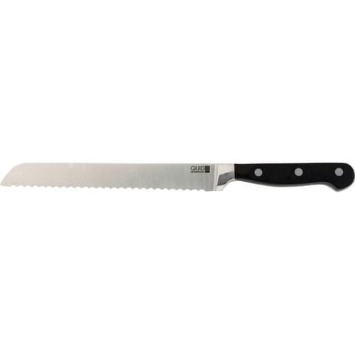 Bread Knife Quid Professional Inox Chef Black (20 cm) Stainless steel