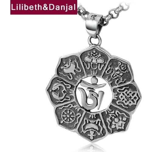 2021 Arrival 100% real 925 sterling silver necklace pendant for women or men Zodiac pendant mantra sweater vintage jewelry GP62