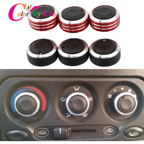 Color My Life Air Conditioning Heater Control Switch AC Knob Fit for Chevrolet Spark M100 M150 Chery QQ3 QQ6 Accessories