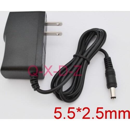 100PCS High quality AC 100V-240V Converter Switching power adapter DC 5V 1A 1000mA Supply US Plug DC 5.5mm x 2.1-2.5mm
