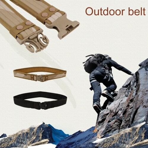 Tactical Belt Mens Waist Belt Military Adjustable Outdoor Camping Sport CamoCombat Waistband Army cummerbund