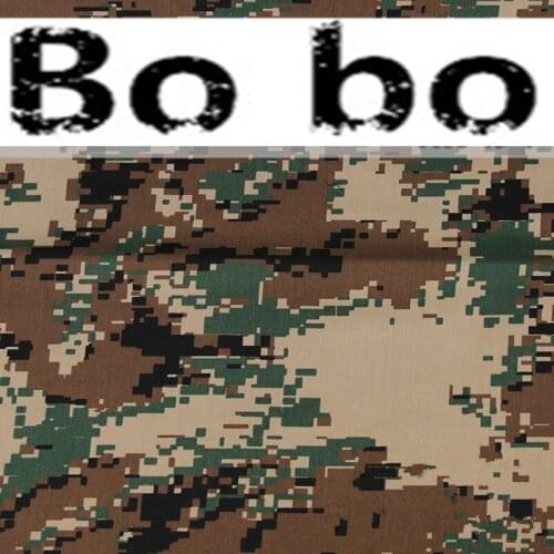 TC cotton plaid digital camouflage fabric