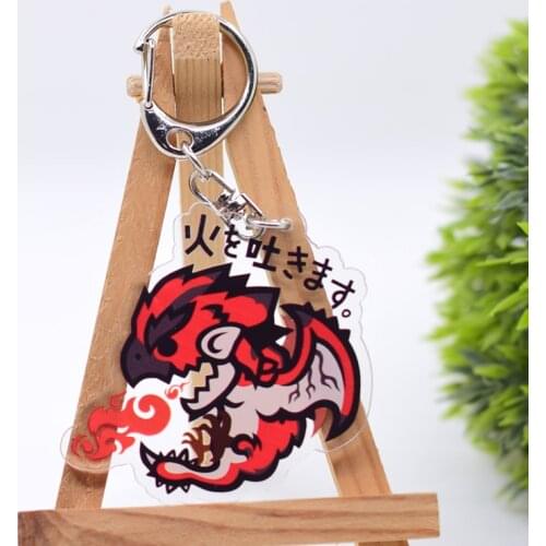 WL0877 Chibi Keychain Acrylic Cartoon Keyring Accessories