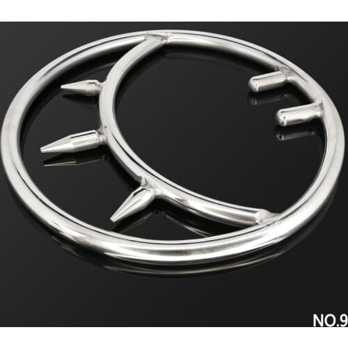 Stainless Steel Japanese Shibari Ring Spikes Suspension Bondage Gear Accessories Chastity Device BDSM Game Sex Toys 09