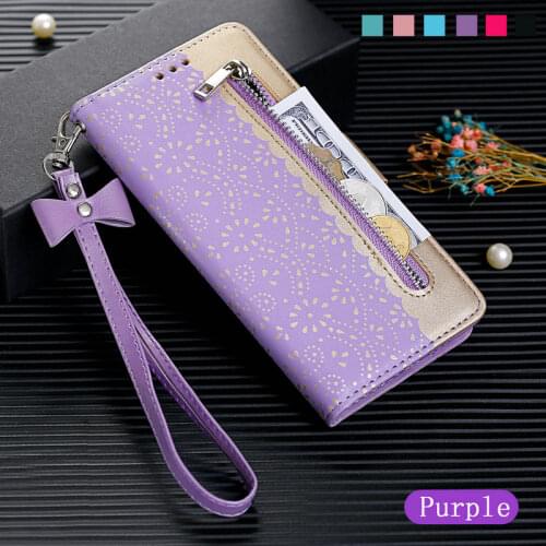 Nova5 T Nova 5T Protective Case Luxury Lace Zipper Wallet Flip for Funda Huawei Nova 5T Case Nova 5 T5 5i Leather Nova5T Cover