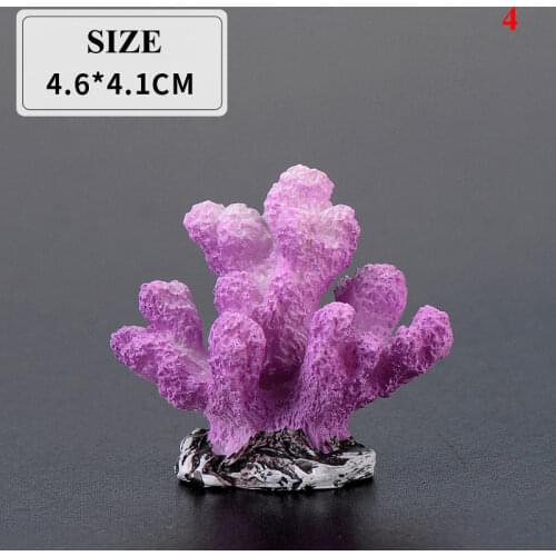 16 Styles Colorful Artificial Aquarium Mini Coral Reef Decoration Fish Tank Underwater Starfish Coral Plant Landscaping Ornament