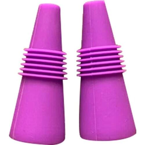 2 Pcs Wine Stopper Silicone Plug Cork Bottle Stopper Red Wine Cork Bottle Plug Bar Tool Sealing Cap Corks For Beer