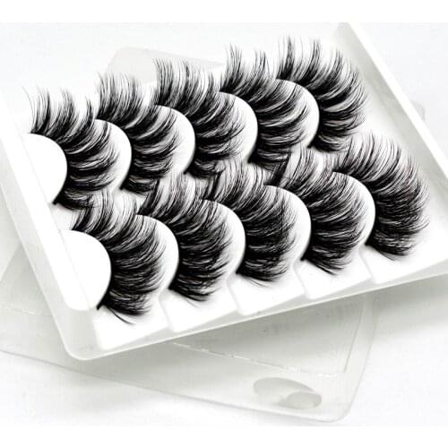 5 Pairs natural false eyelashes thick make up real 3d mink lashes soft eyelash False Eyelashes Extension Beauty Makeup