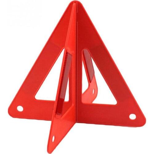 Car Auto Reflective Traffic Warning Sign Triangle Foldable Standing Tripod Emergency Road Reflective Traffic Warning Triangle