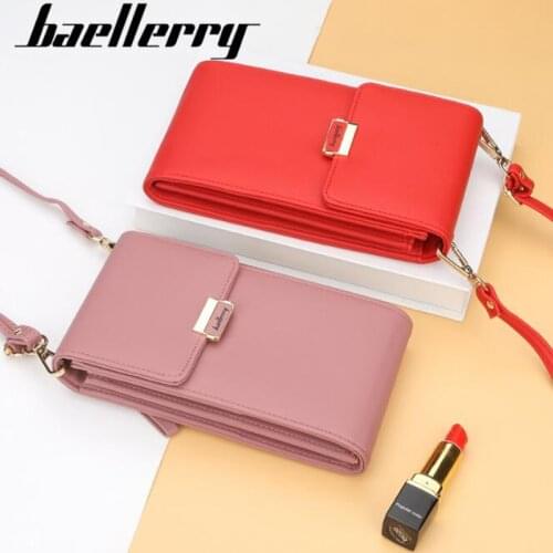 Baellerry New Long Womens leather wallet large capacity handbag clutch money bag mobile phone woman messenger bag ladies purse