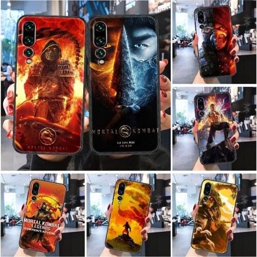 Mortal Kombat Game Phone case For Huawei Honor 6 7 8 9 10 10i 20 A C X Lite Pro Play Frosted black soft coque fashion funda tpu