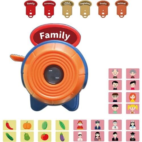 Kids Slide Projector Early Educational Flashlight Torch Projection Toys Boys And Girls Toys Bedtime Light And Shadow