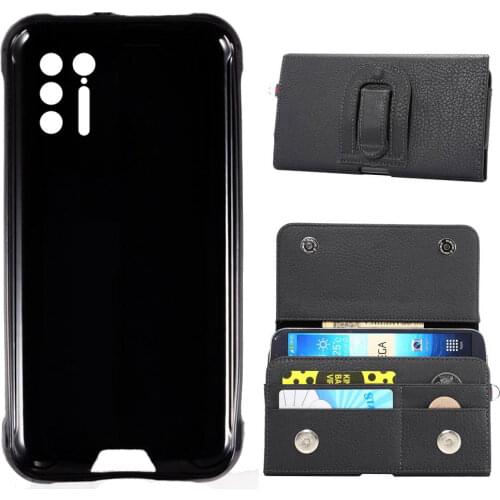 ITien TPU Silicone Protect Business Clip Leather Cover Phone Case For Doogee S97 Pro 6.39 inch Wallet Etui Skin