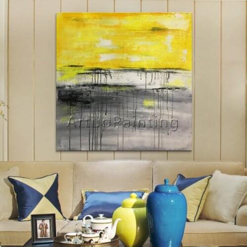 Nordic style canvas oil painting caudros decoracion acrylic painting modern abstract Wall art Pictures For Living Room Home