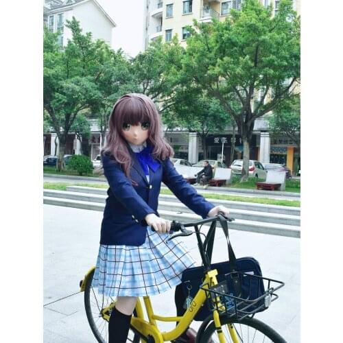 KGM 20) Crossdressing BJD Doll A Silent Voice Comic Mask Realistic Silica Nishimiya Shouko Cosplay Kigurumi Crossdresser Mask