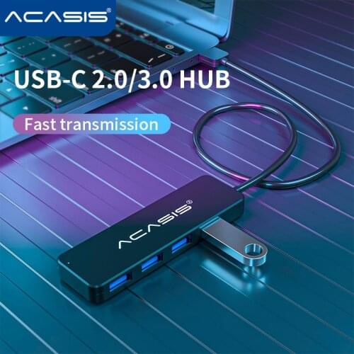 HUB USB 3.0 4 Ports USB 2.0 External Splitter with Micro USB Port Charging for iMac Laptop Computer Accessories HUB USB Adapter