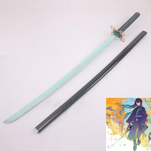 PVC Sword Weapon Demon Slayer Tokitou Muichirou Cosplay Armed Samurai Espada Sword Halloween Prop Ninja Knife Katana Teens Toys