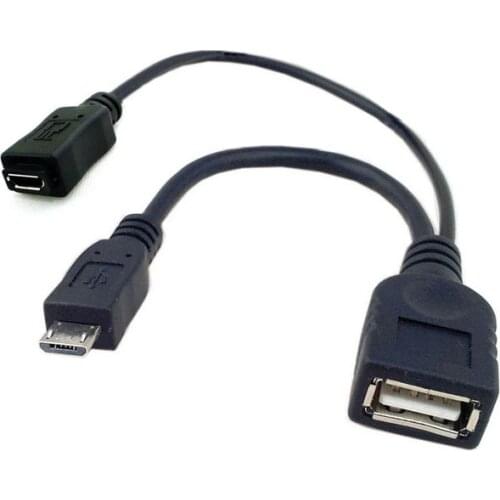 Micro USB 2.0 OTG Cable Host Flash Disk with Micro USB power for Andriod mobile phone & tablet