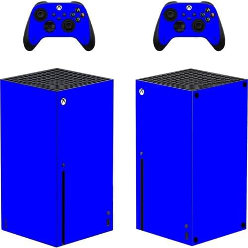 Blue Style Xbox Series X Skin Sticker for Console & 2 Controllers Decal Vinyl Protective Skins Style 2