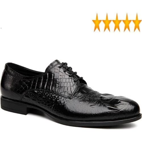 New Vintage Mens Genuine 2021 Leather Business Formal Lace Up Pointed Toe Wedding Shoes Classic Footwear Zapatos Hombre