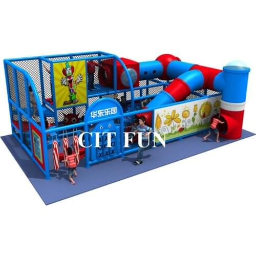 New Design Big Plastic Tube slide Game area Commercial Indoor playground IP-029B