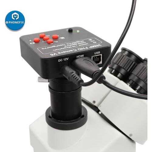 Full HD 38MP 3800W 60FPS 2K 1080P HDMI USB Industrial Electronic Digital Video Microscope Camera For Phone CPU PCB Soldering