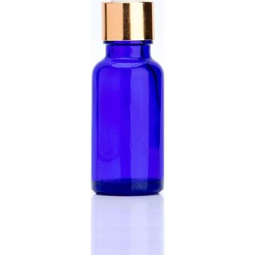 15ML Clear Blue Glass Essential Oil Bottle Empty Cosmetic Packaging Dropper Bottle 500pcs