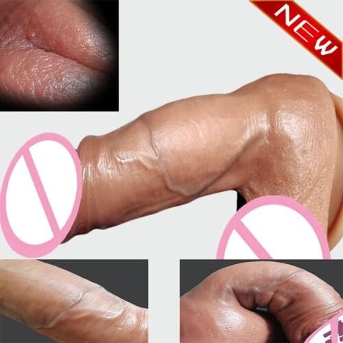 Realistic Huge Dildo G Spot Stimulate Skin Feeling Big Penis Females Masturbation Silicone Dick Suction Cup Sex Toys For Women