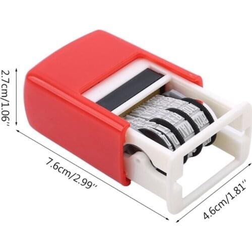 Self-Inking Rubber Date Stamp for Shipping/Receiving Date DIY Paper Work Scrapbook Random Color W3JD