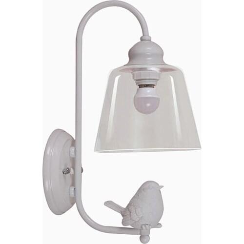 A modern minimalist living room bedroom glass corridor lamp creative bird Wall Lamps
