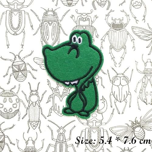 Cute dinosaur animal Individuality clothes Iron on Embroidered Sewing for clothes patch