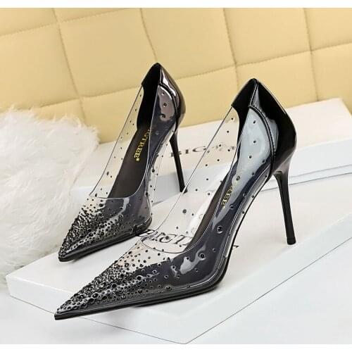 BIGTREE 2020 Fashion Women Shoes Sexy Nightclub High Heels Women Party Shoes Pointed Toe Women Sequins Women Thin Heels Pumps