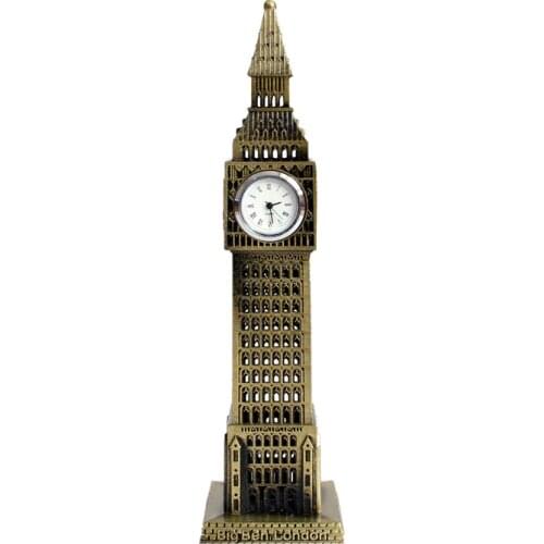 The World Famous Landmark Big Ben Decor Model European Style of The Ancient Big Ben In London Building Statue Figurine
