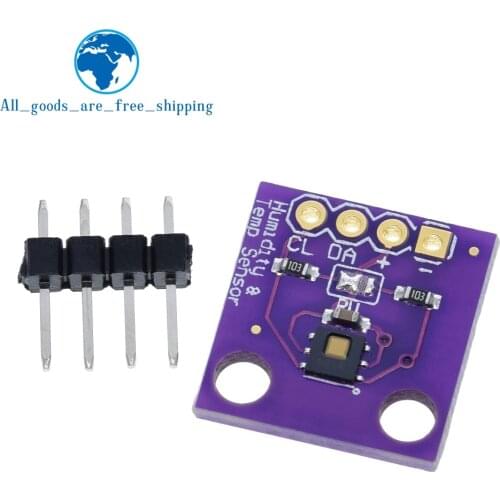 TZT HDC1080 module Low Power, GY-213V-HDC1080 High Accuracy Digital Humidity Sensor with Temperature Sensor For Arduino