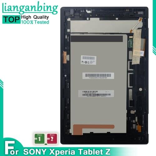 Tested LCD For 10.1" Sony Xperia Tablet Z SGP311 SGP312 SGP321 Display+Touch Screen Panel Digitizer Assembly With/No Frame
