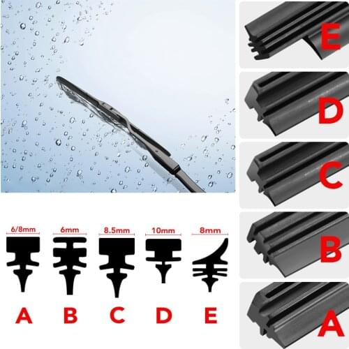 1PCS Car Windscreen Wipers Rubber strip Wiper Blad for Mitsubishi Outlander ASX RVR Pajero Lancer Opel astra h J g Mokka