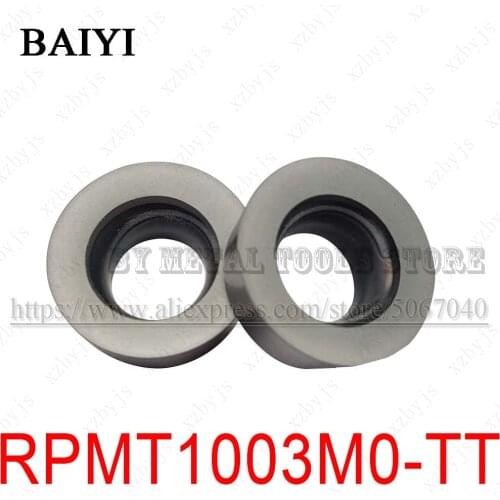 10pcs RPMT1003M0-TT LF6018 RPMT1003 M0 TT LF6018 carbide milling inserts cutter Lathe Turning Tools CNC Milling cutter blade