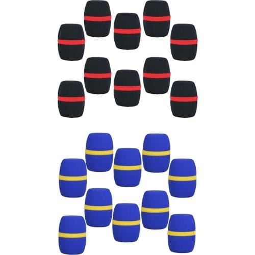 20pcs/Pack Microphone Sponge Covers Windscreens Windshield For Stage KTV Handheld Mic Parts