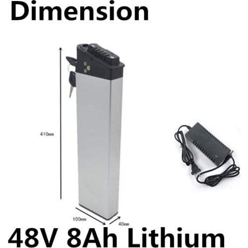 48V 8Ah Lithium ion battery pack for electric bicycle folding ebike beach cruiser bicycle snow e-bike mobility scooter