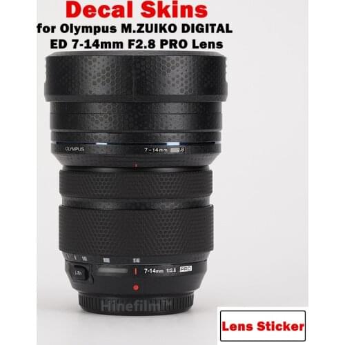 7-14 2.8 Lens Decal Skin Vinyl Wrap Film for Olympus M.ZUIKO DIGITAL ED 7-14mm F2.8 PRO Lens Protector Cover Wrap Sticker