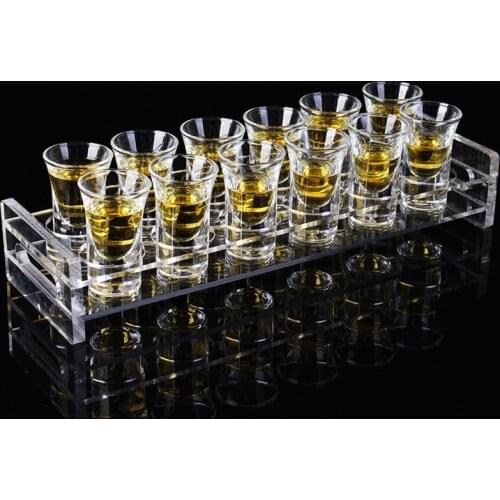 Acrylic Bullet cup rack KTV glass a cup of spirits Wine rack swallow cup home liquor Cup set gift Reusable straw keg CL01231138