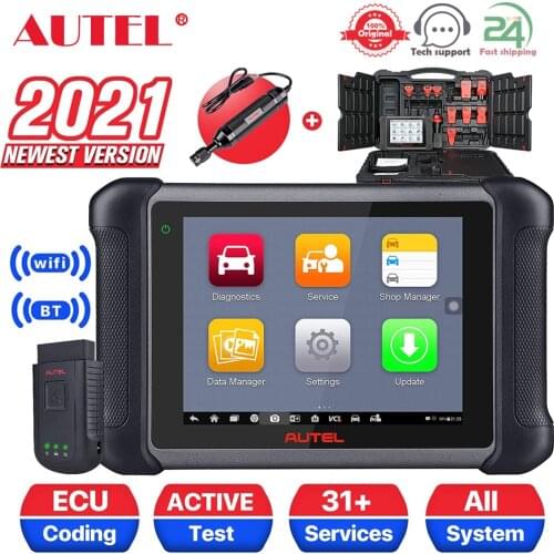 Autel Maxisys MS906BT Automotive Scan Tool with MV108,All System Diagnostics&31Services,ECU Coding,EPB,Advanced Ver of MS906