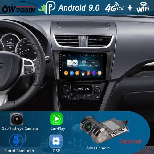 8" 1280*720 8Core 4G+64G Android 9.0 Car Multimedia Player GPS Radio For Suzuki Swift 2012 2013 2014 2015 2016 CarPlay Parrot