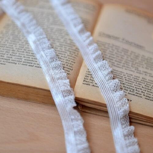 Hot sale Smooth milk white stretch lace accessories diy lace 2cm