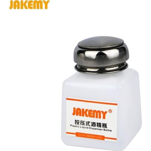 JAKEMY 120ML Portable Empty Alcohol Liquid Bottle Glue Residue Remover Dispenser Pump Bottle PCB Cleaning Tool