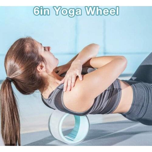 Yoga Fitness Roller Wheel Massage Wheel Back Stretch Roller Back Training Tool Slimming Magic Waist Shape Pilates Ring