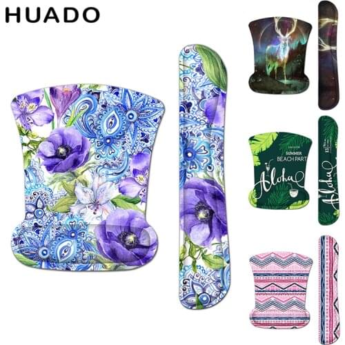 Wrist Rest Mouse Pad and Keyboard Pad Non Slip Durable Soft Memory Foam for PC Computer